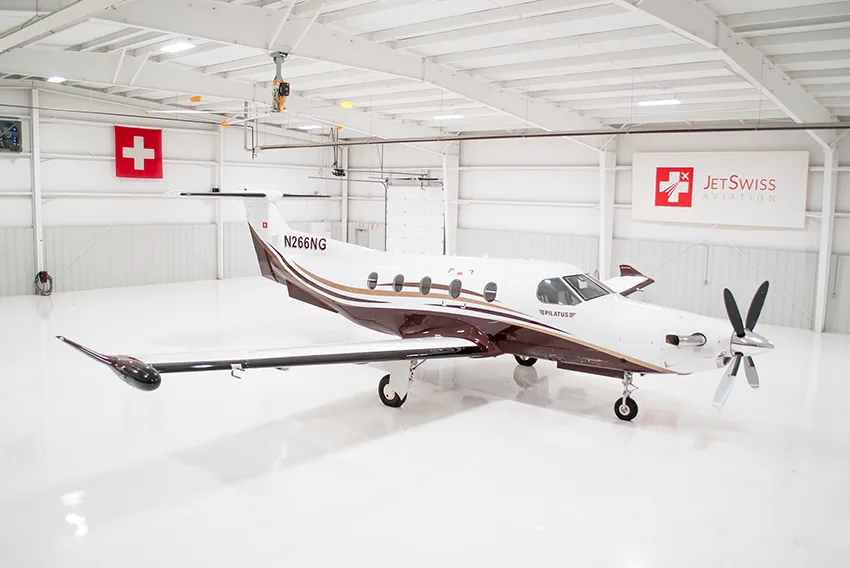 Exterior view of a 2011 Pilatus PC-12 NG - SN 1266.