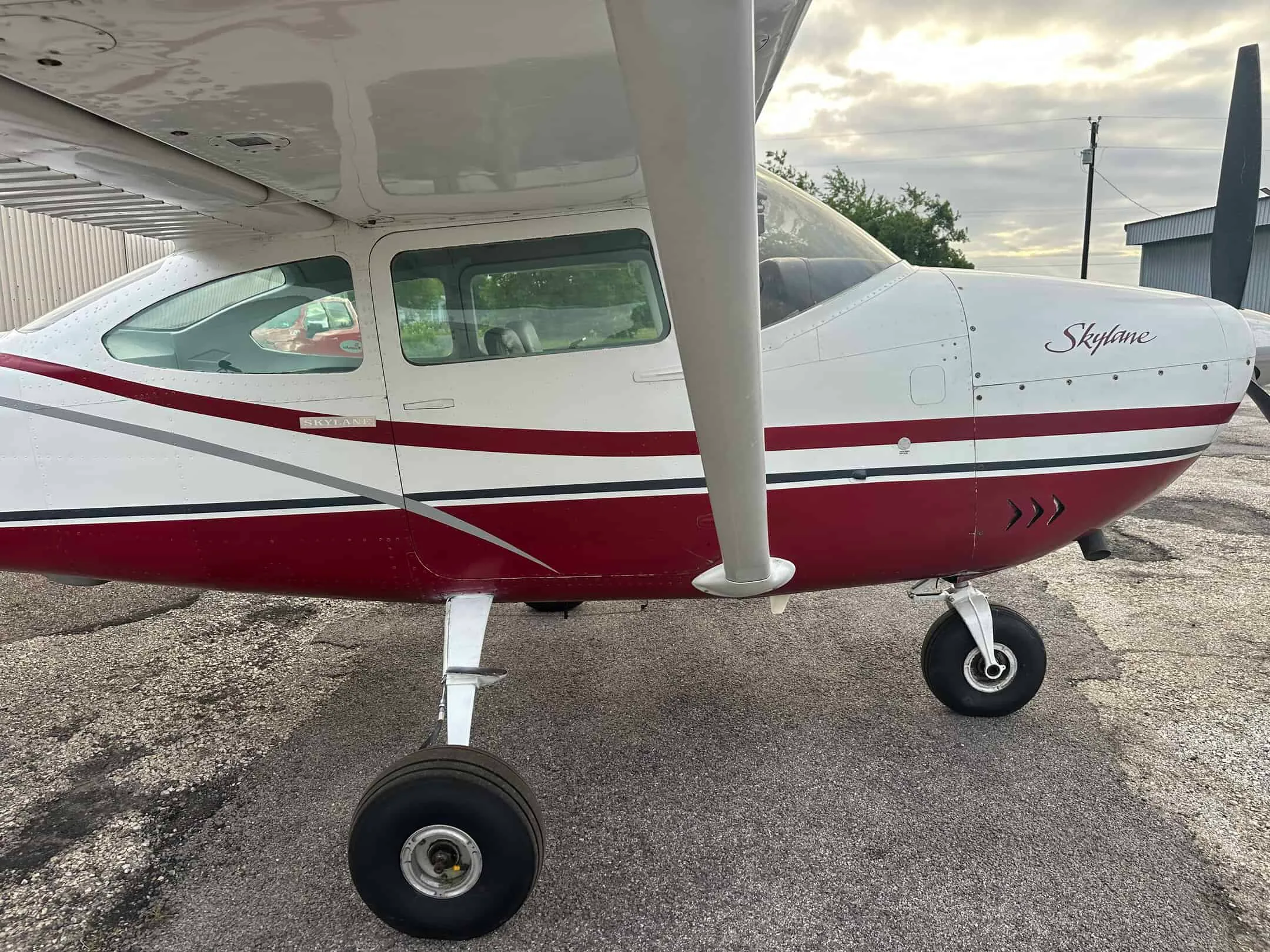 Cabin interior of a 1968 Cessna C182L.