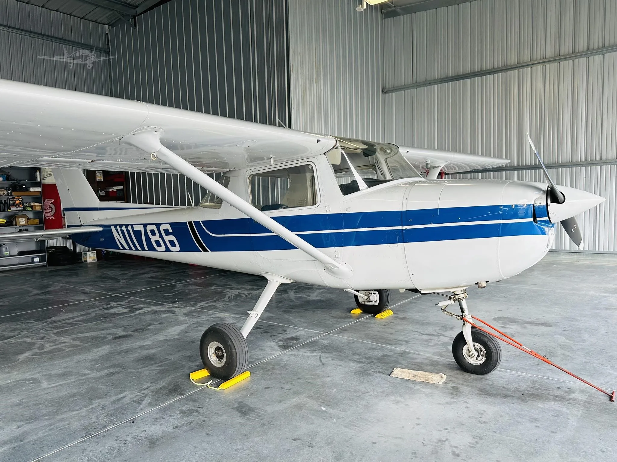 Exterior view of a 1974 CESSNA 150, N11786.