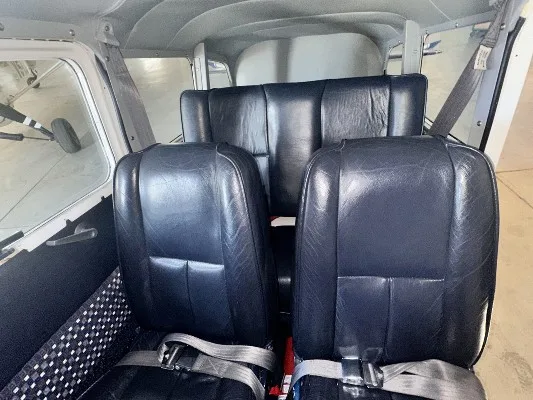 Cabin interior of a 1962 Cessna 185A.