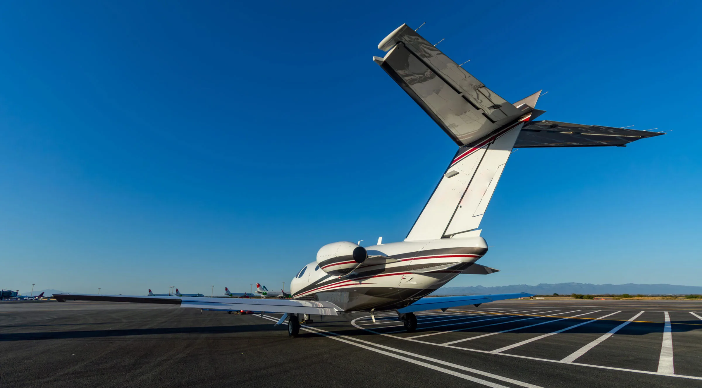 Exterior view of a 2008 Cessna Citation Mustang.