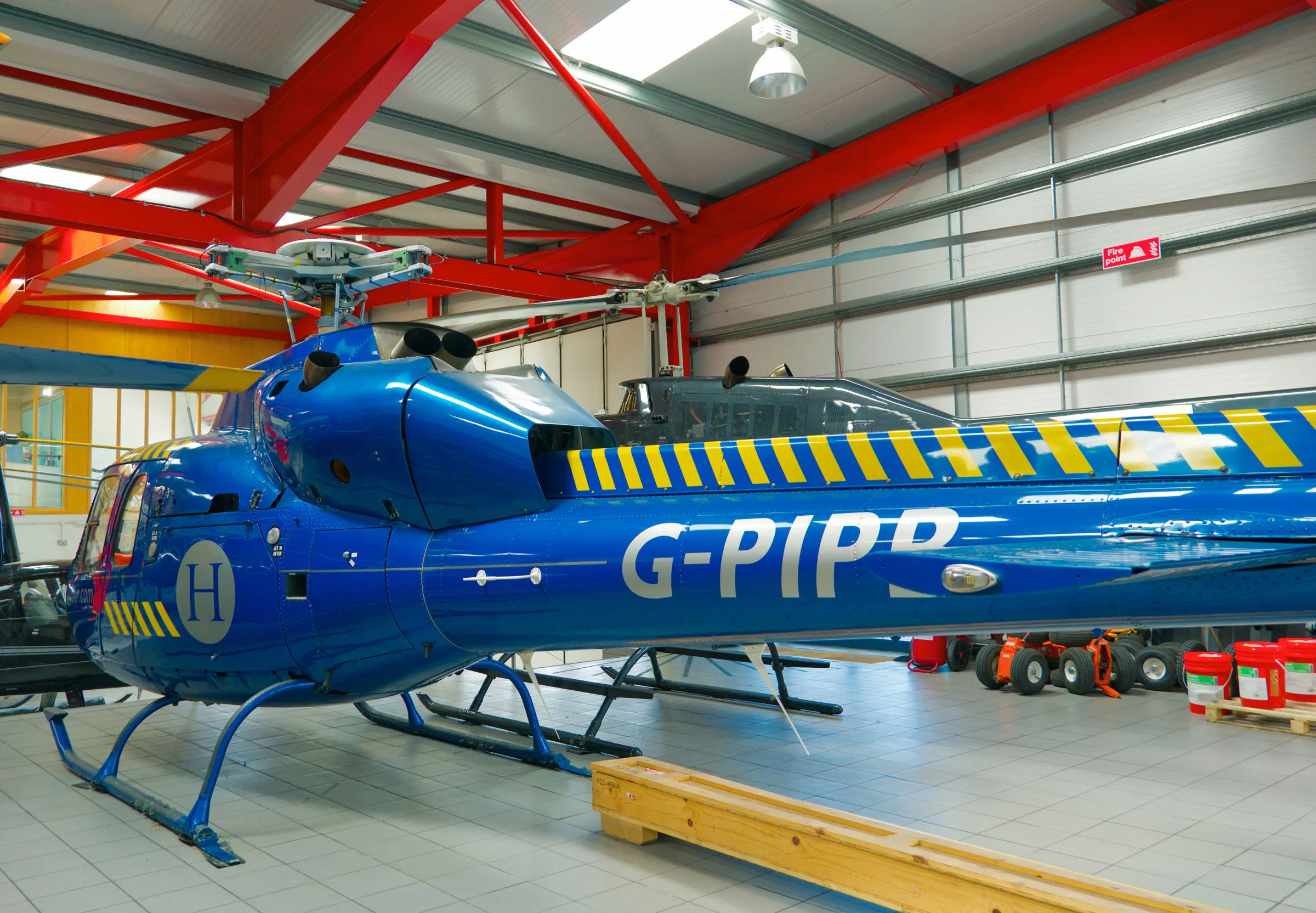 Exterior view of a 1983 Aerospatiale AS355F1 Ecureuil 2.