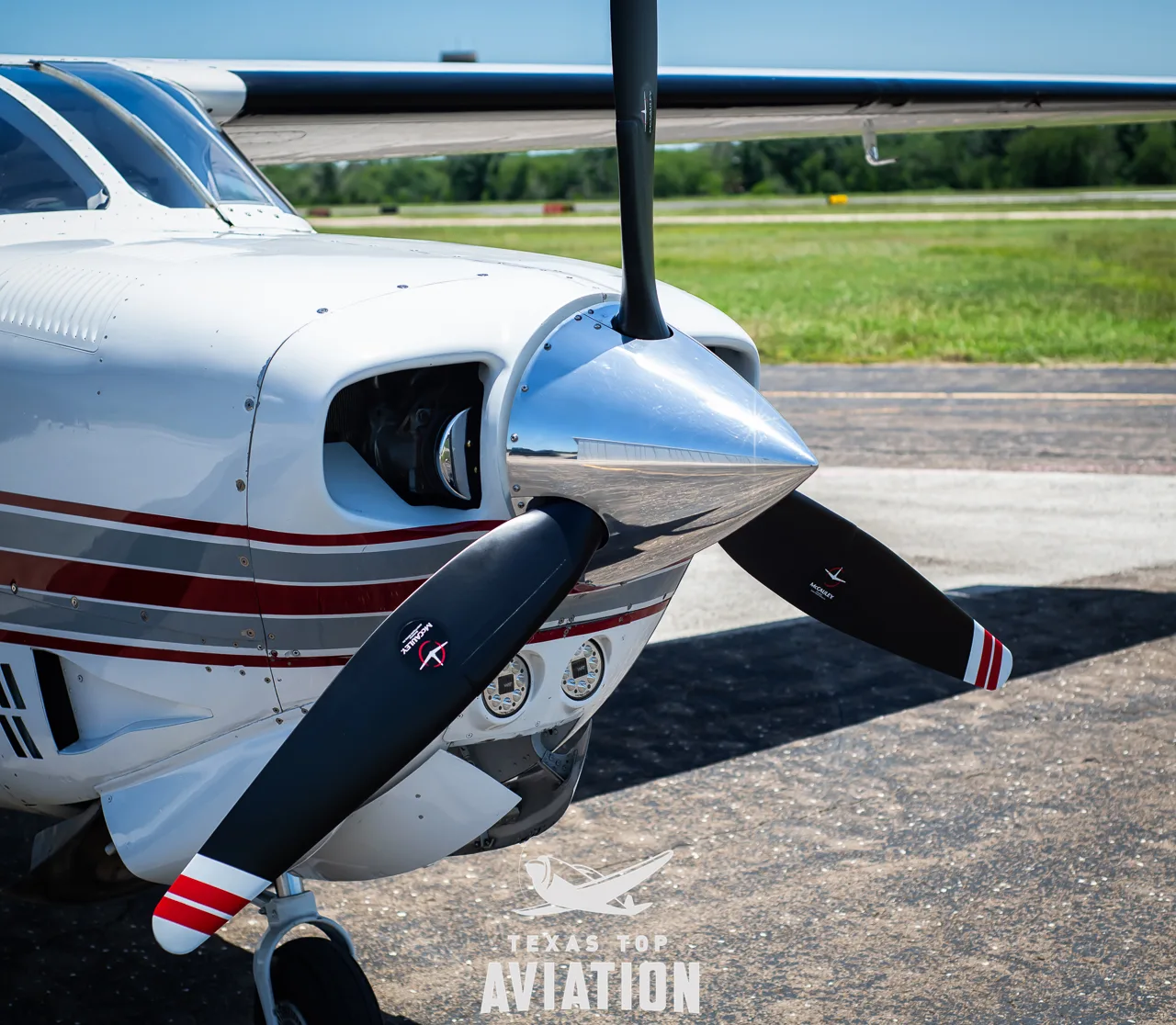 Exterior view of a 1985 Cessna P210R, N210LA.