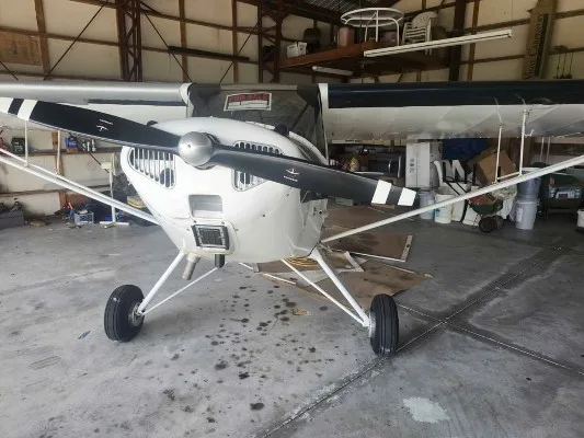 Exterior view of a 1947 Taylorcraft, BC-12D.