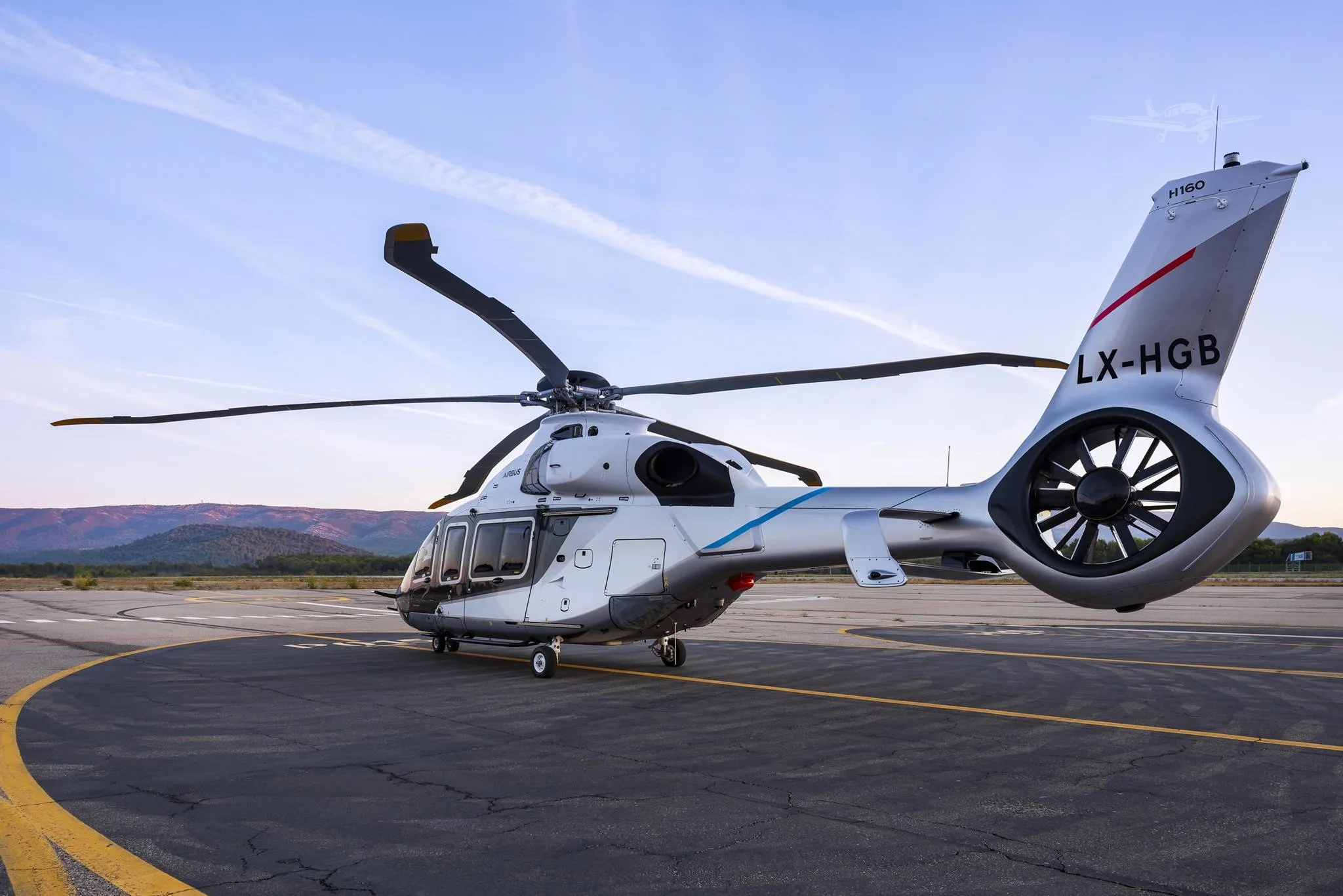 Marketing image of a 2024 AIRBUS H160.
