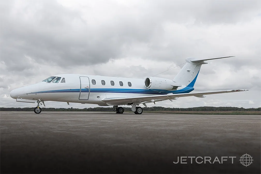 Cabin interior of a 1995 Cessna Citation VII SN: 650-7049.
