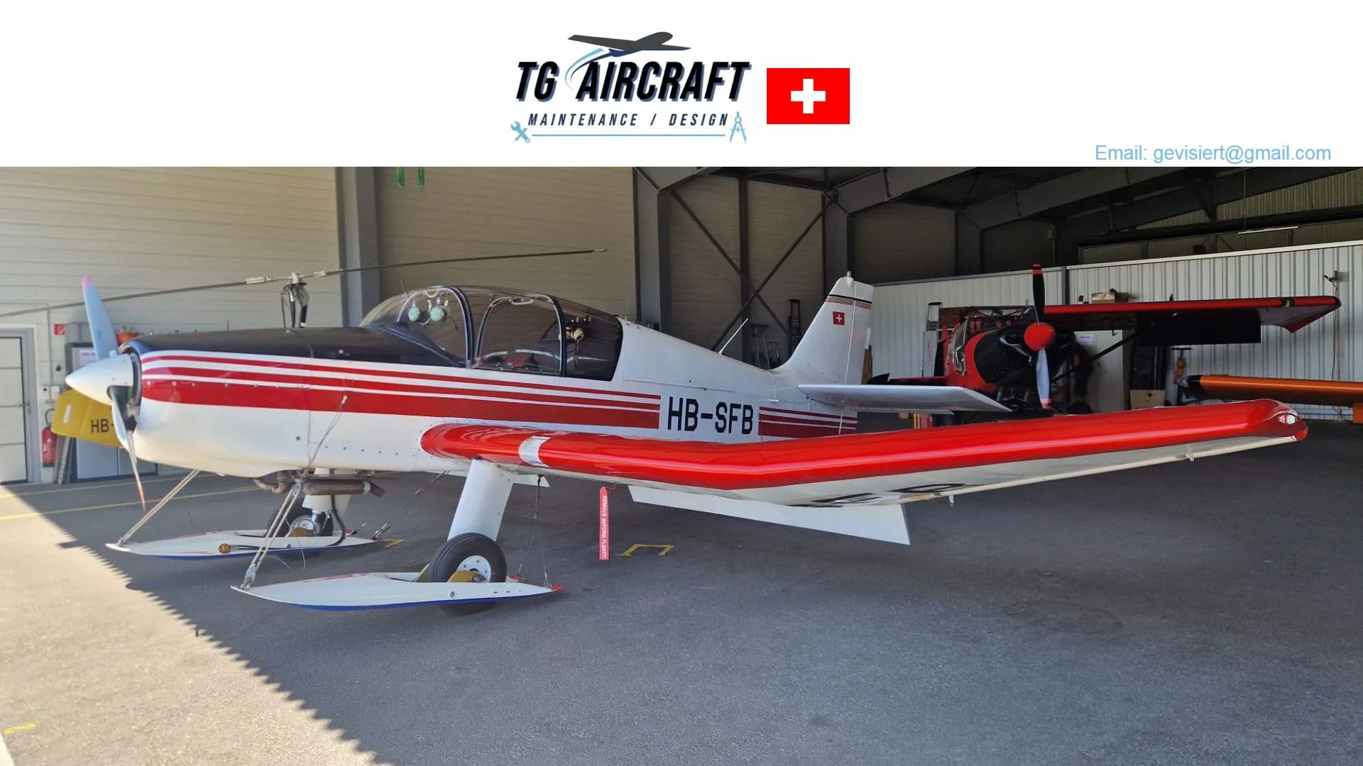 Exterior view of a 1966 Jodel D.140 Mousquetaire.