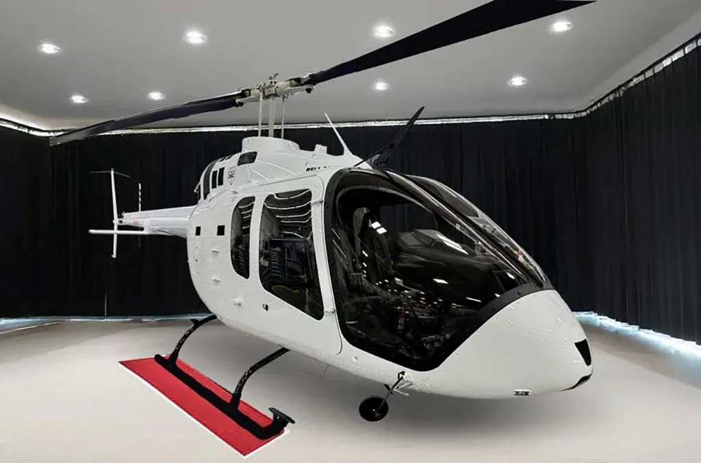 Marketing image of a 2026 Bell 505 Jet Ranger X.