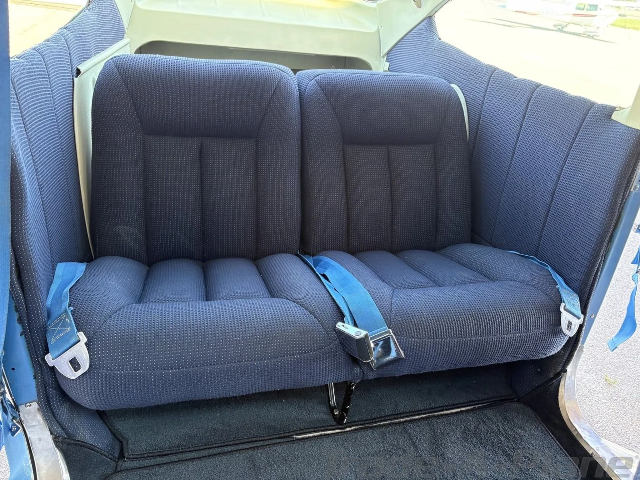 Cabin interior of a 1975 CESSNA 182P SKYLANE.
