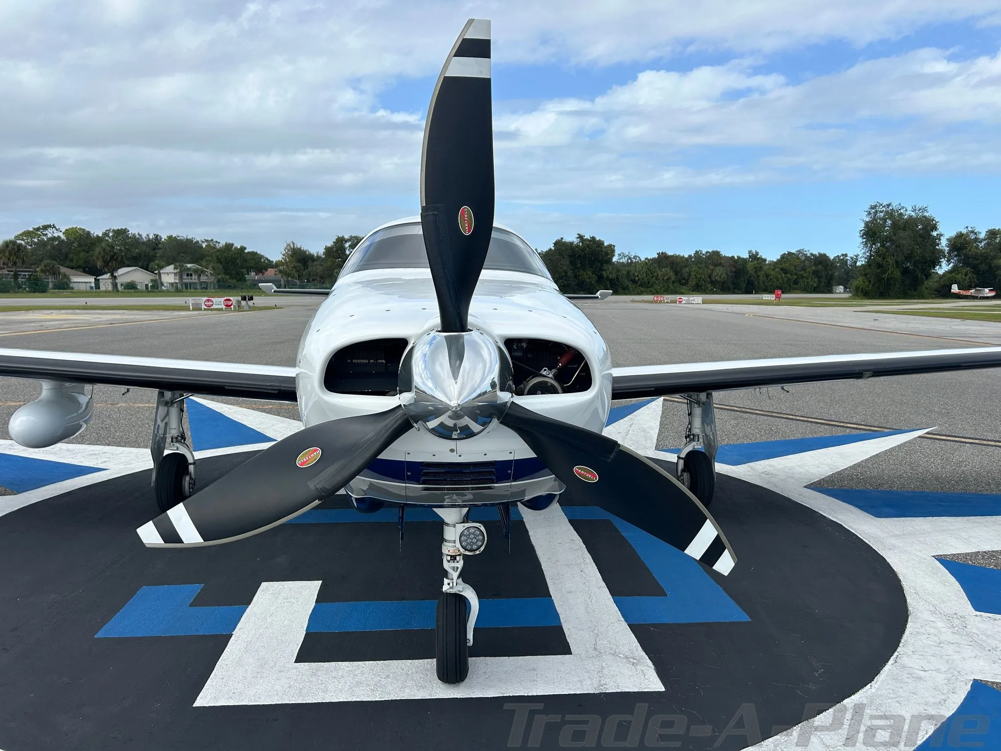 Exterior view of a 2017 PIPER M350, N350XC.