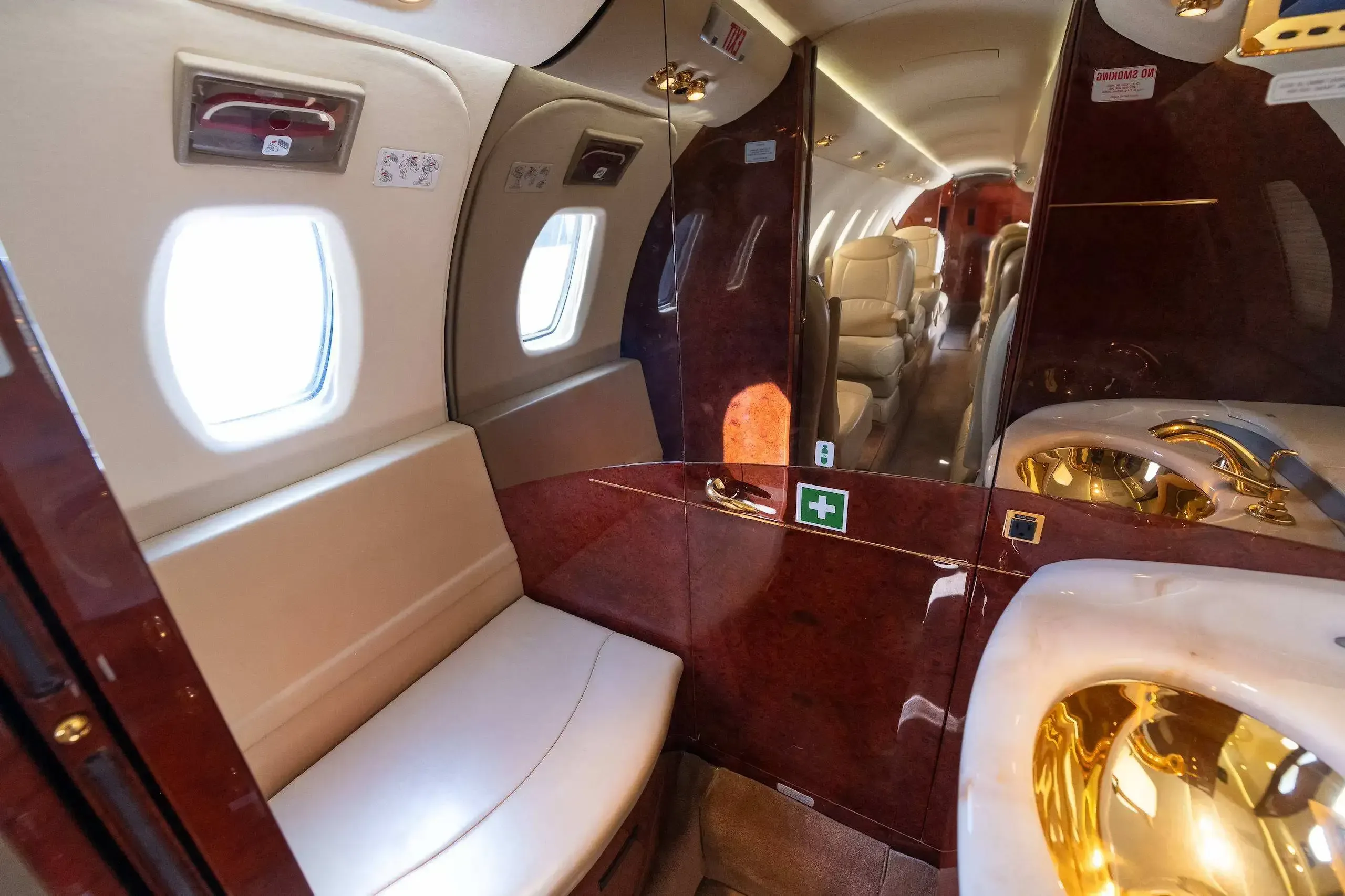 Cabin interior of a 2004 Cessna Citation.