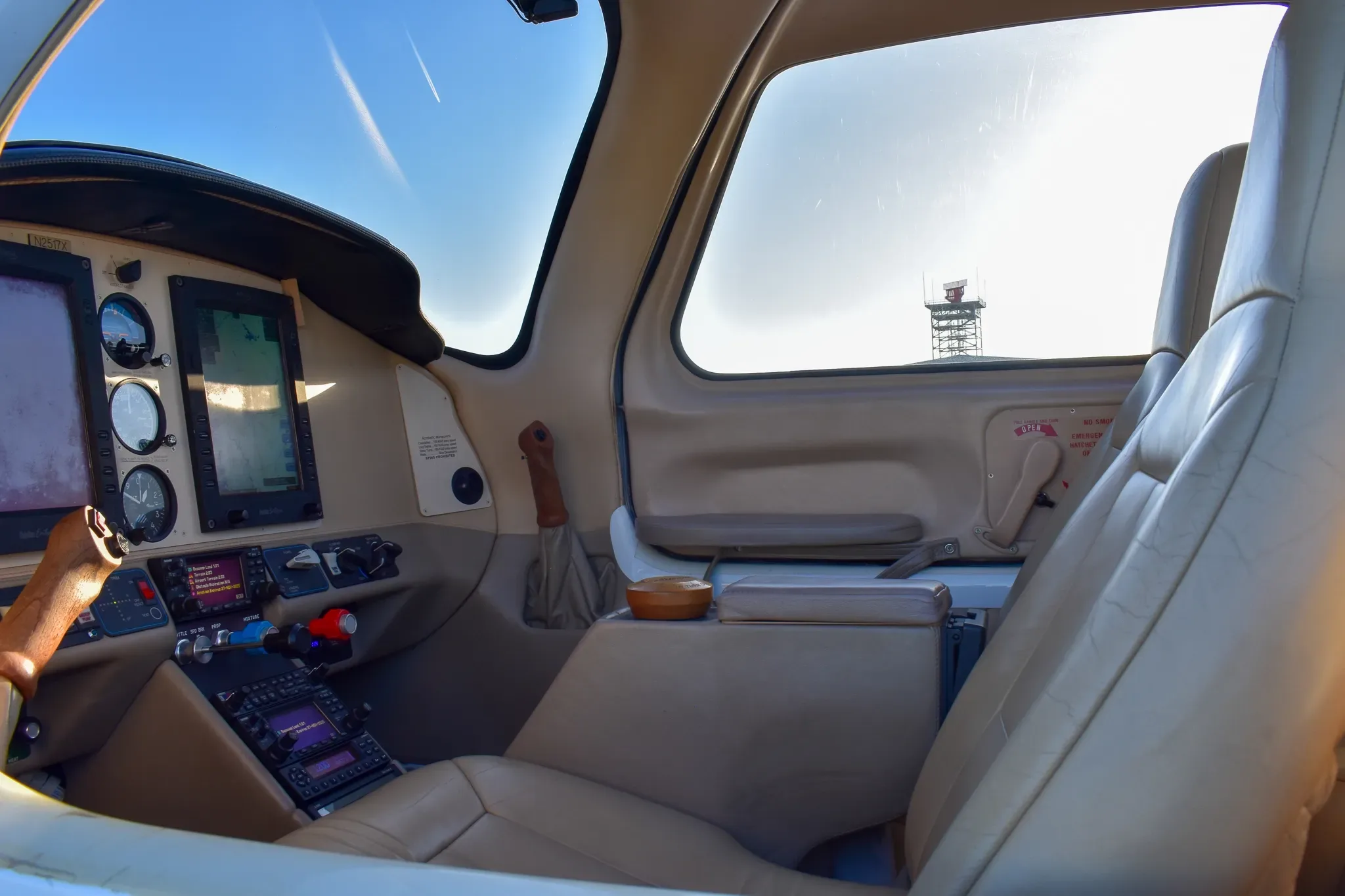 Cabin interior of a 2005 Columbia.