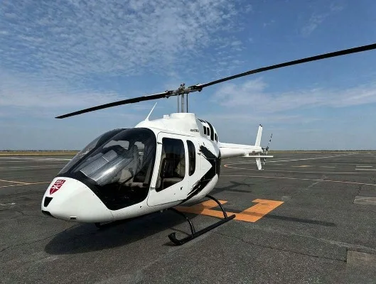 Exterior view of a 2017 Bell 505.