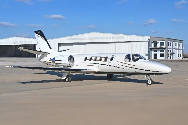 Marketing image of a 1980 Cessna Citation II.