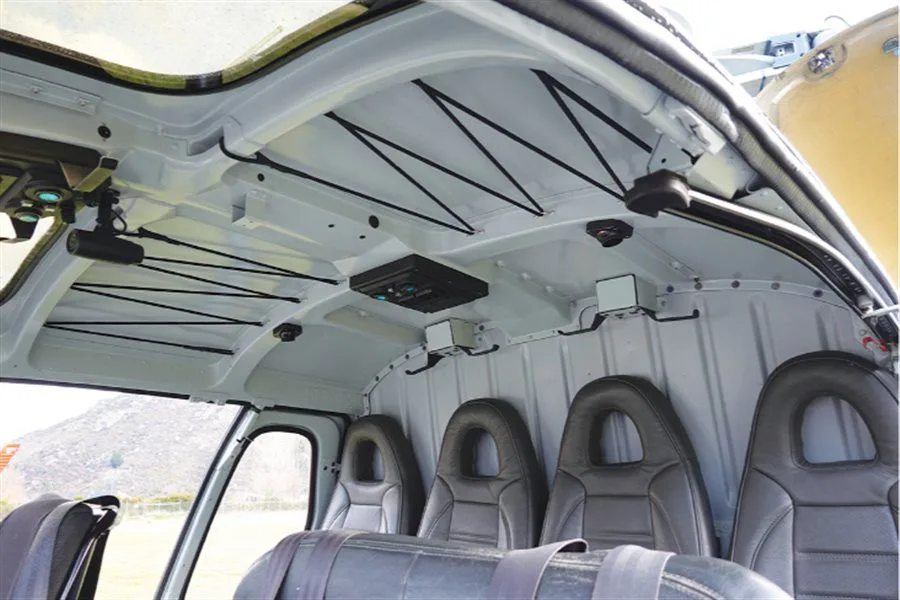 Cabin interior of a 1998 Eurocopter AS350 B2.