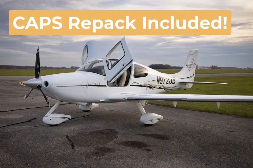 Exterior view of a 2004 Cirrus SR22 G2.