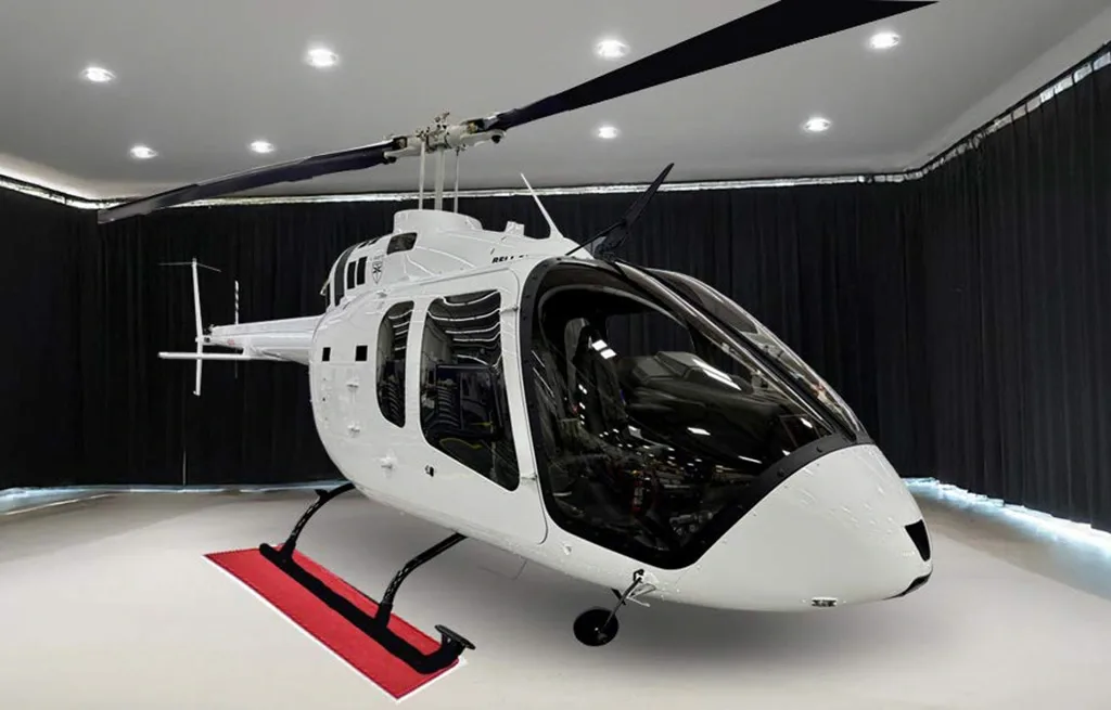 Marketing image of a 2026 Bell 505 Jet Ranger X.