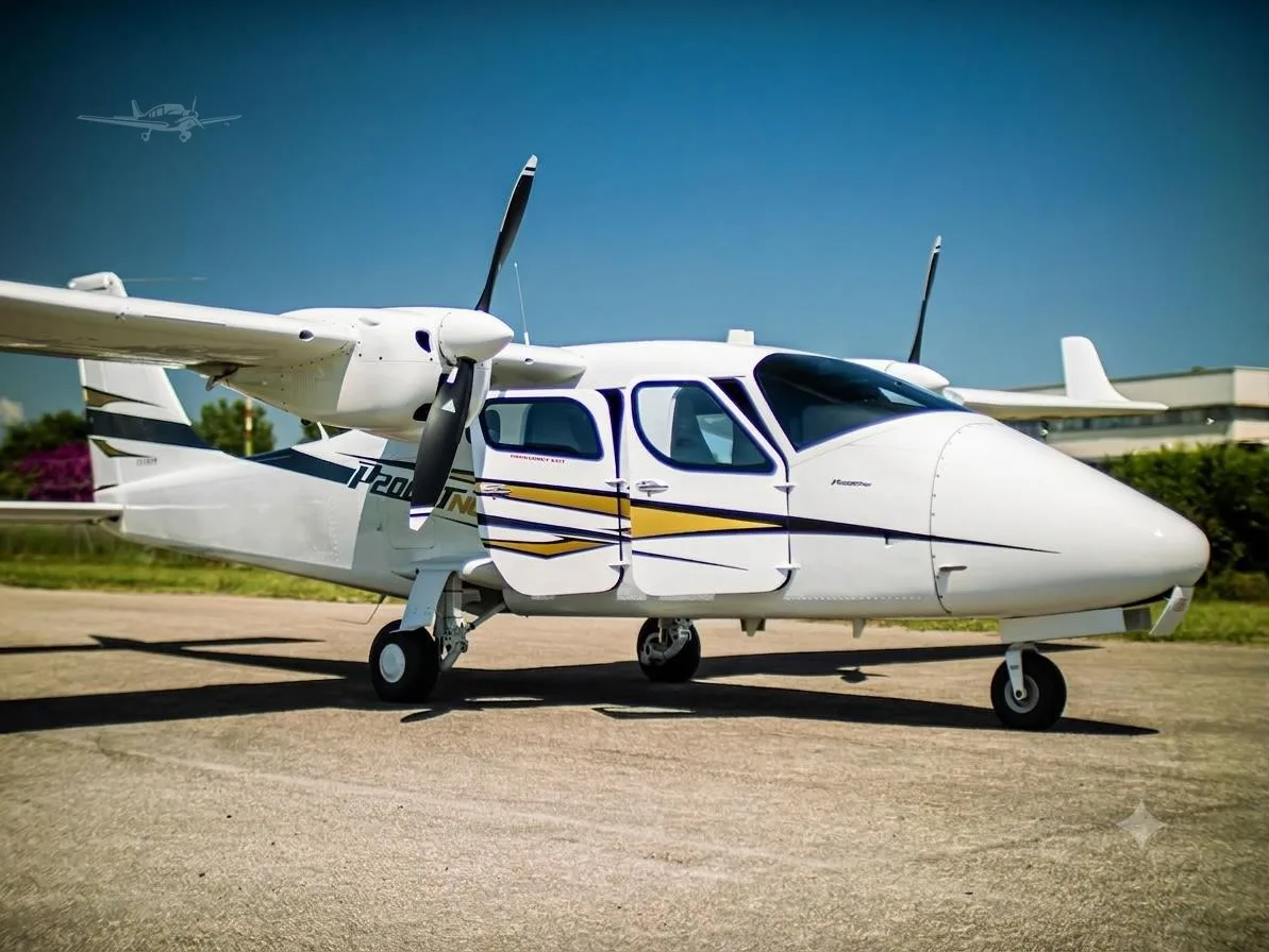 Exterior view of a 2019 TECNAM P2006T.