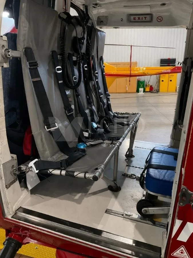 Engine detail of a EUROCOPTER BK117 B-2.