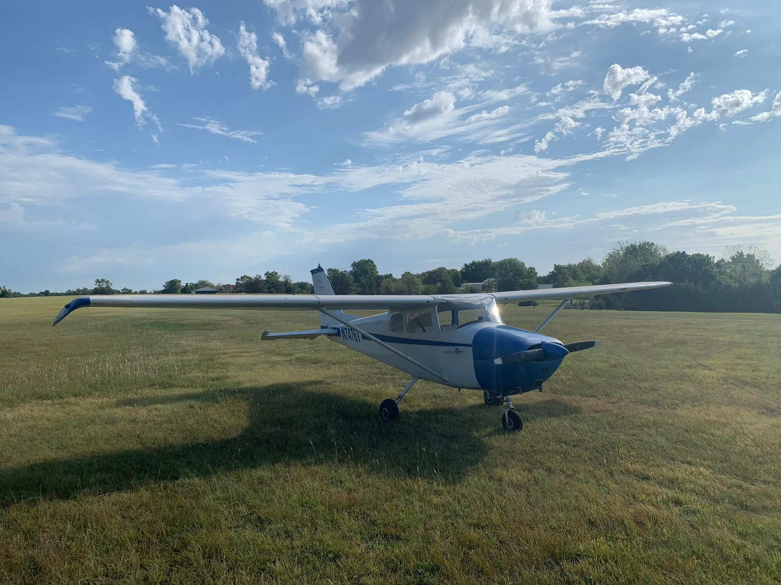 Exterior view of a 1960 Cessna 172A Skyhawk.