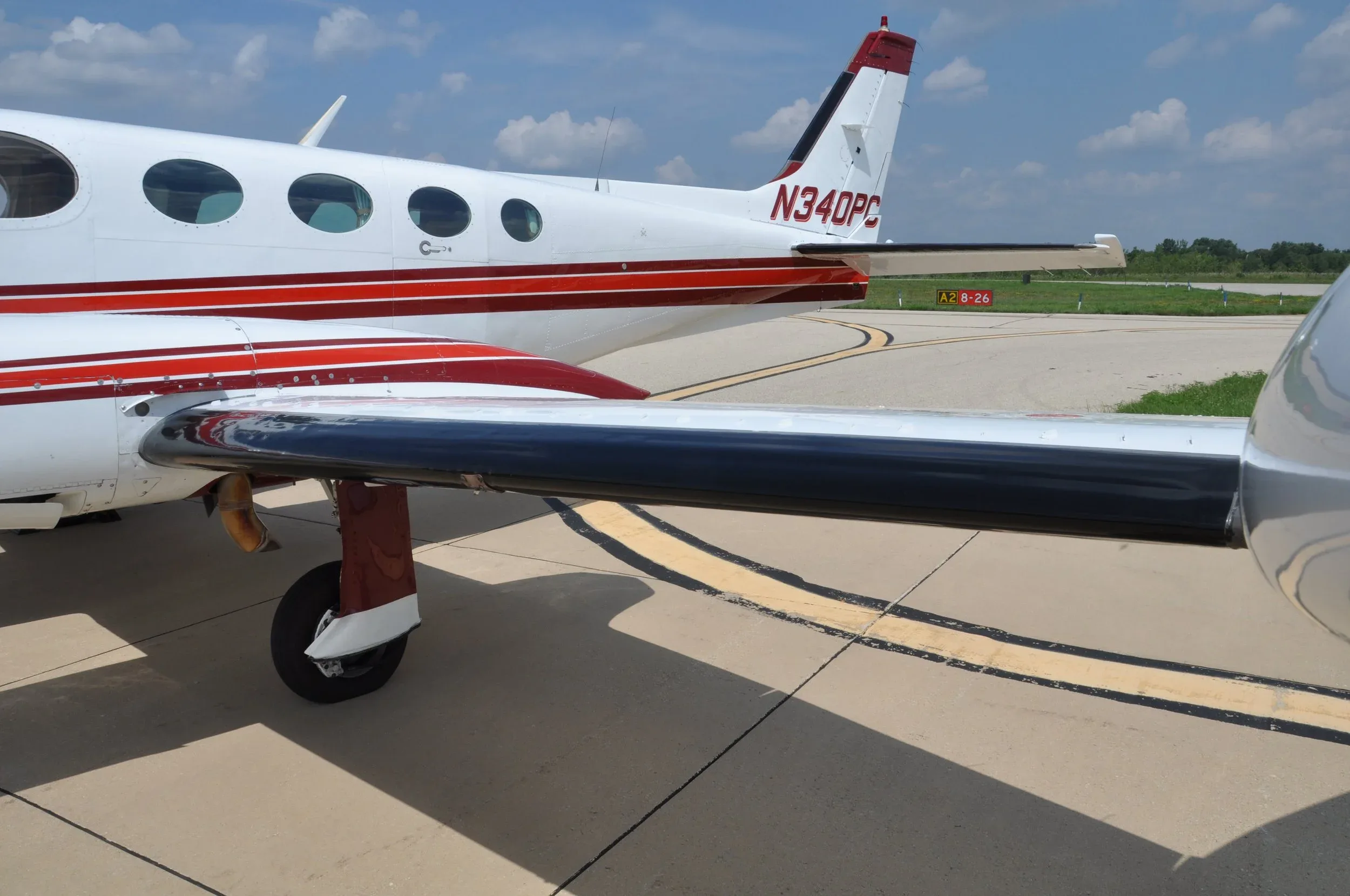 Exterior view of a 1980 AKC AVIATION 340A Aircraft.