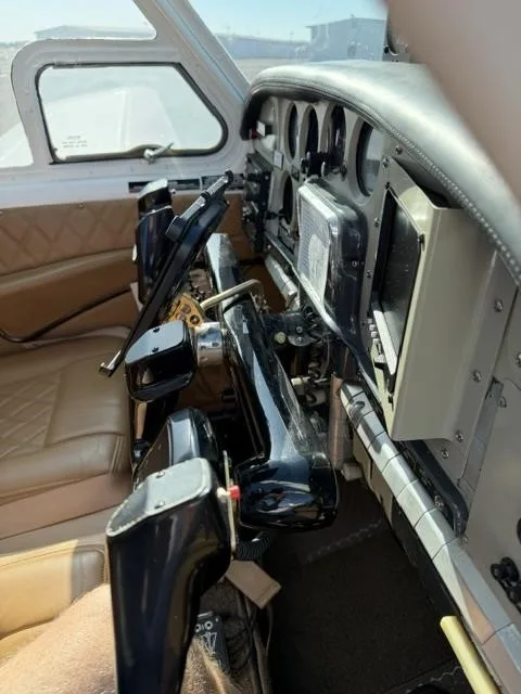 Cabin interior of a 1958 BEECHCRAFT J35 BONANZA.