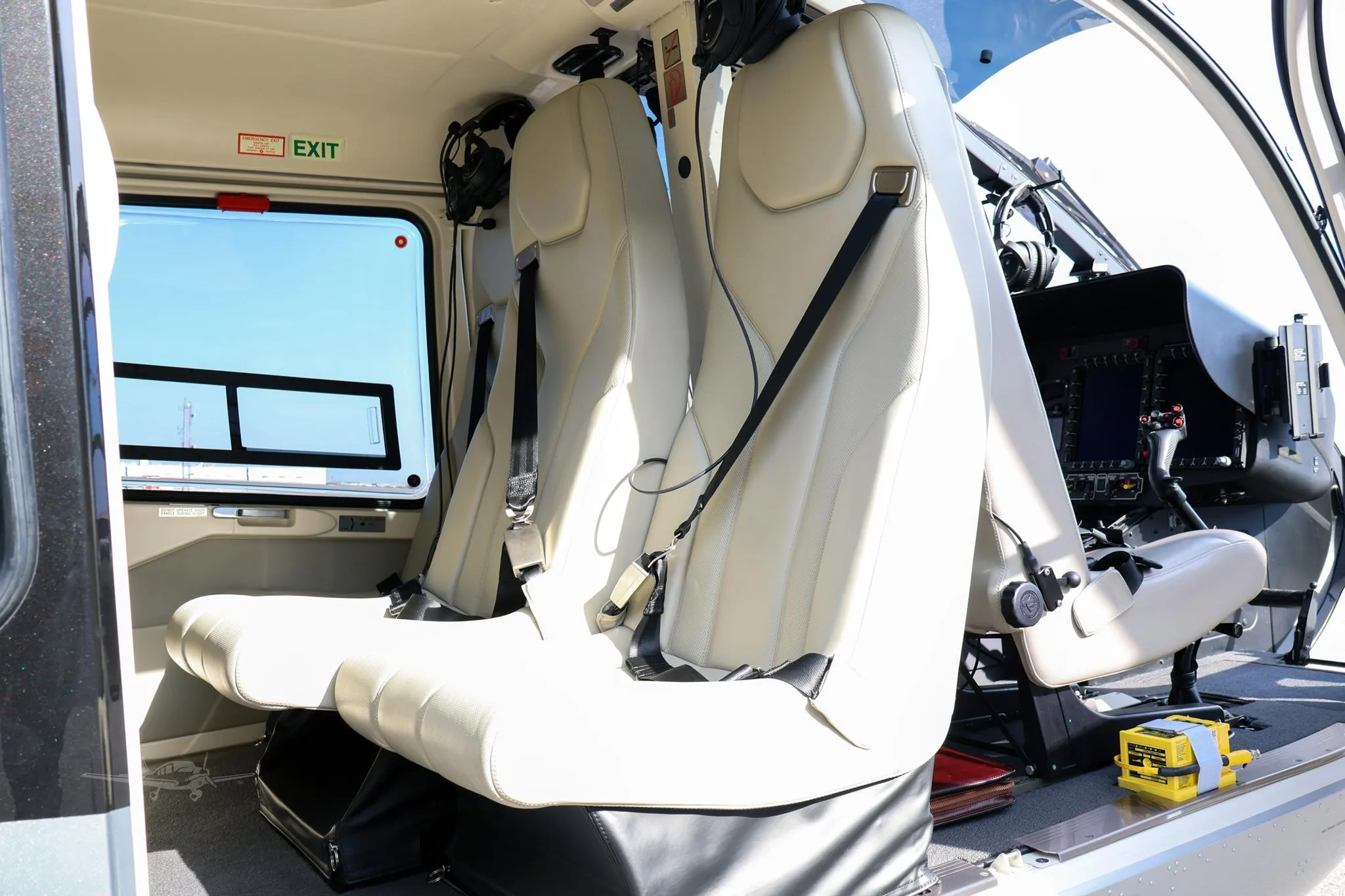 Cabin interior of a 2023 AIRBUS H135T3.