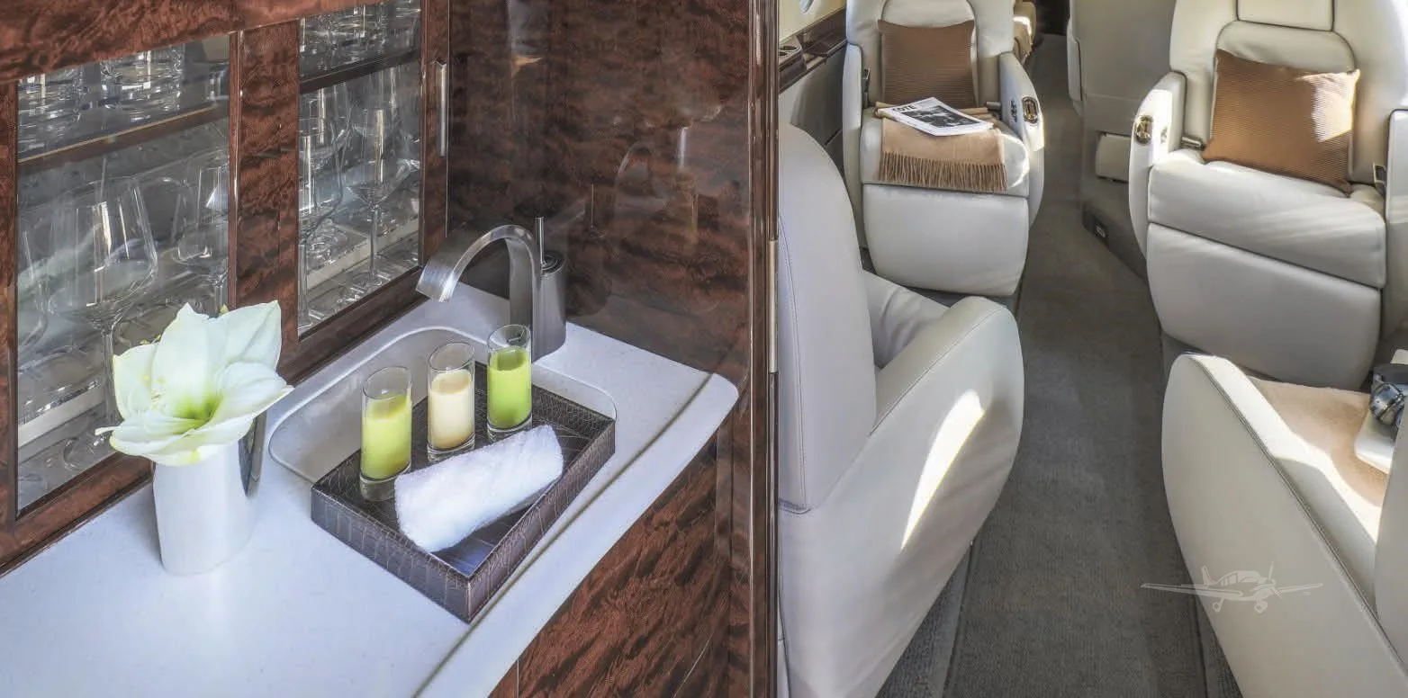 Cabin interior of a 2006 GULFSTREAM G200.