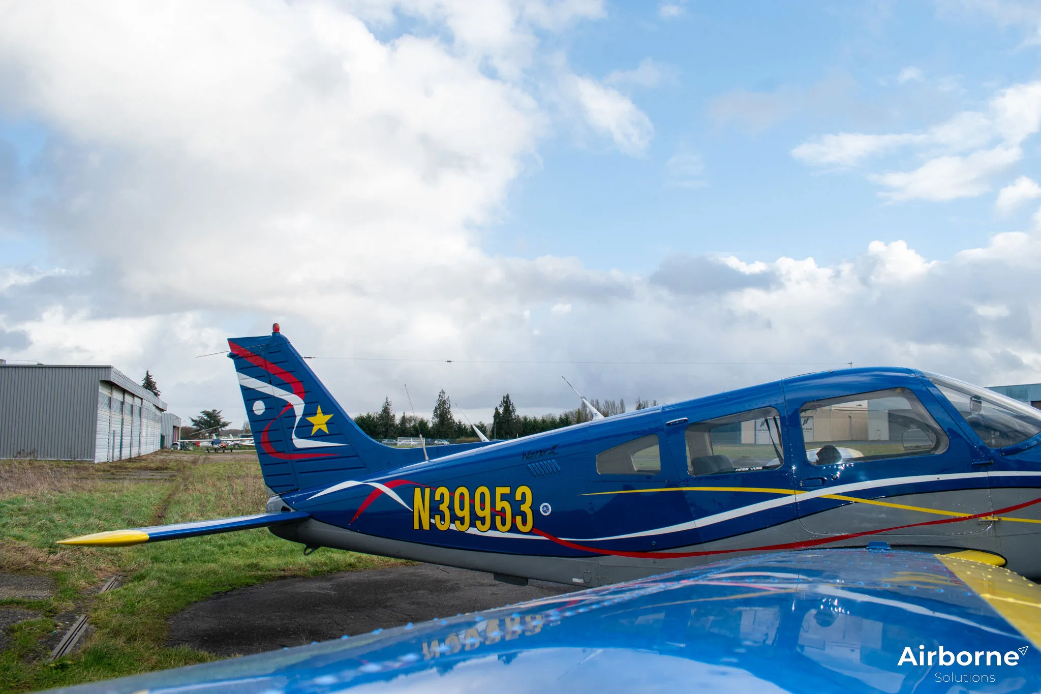 Exterior view of a 1978 Piper PA-28-161 Cherokee Warrior II.