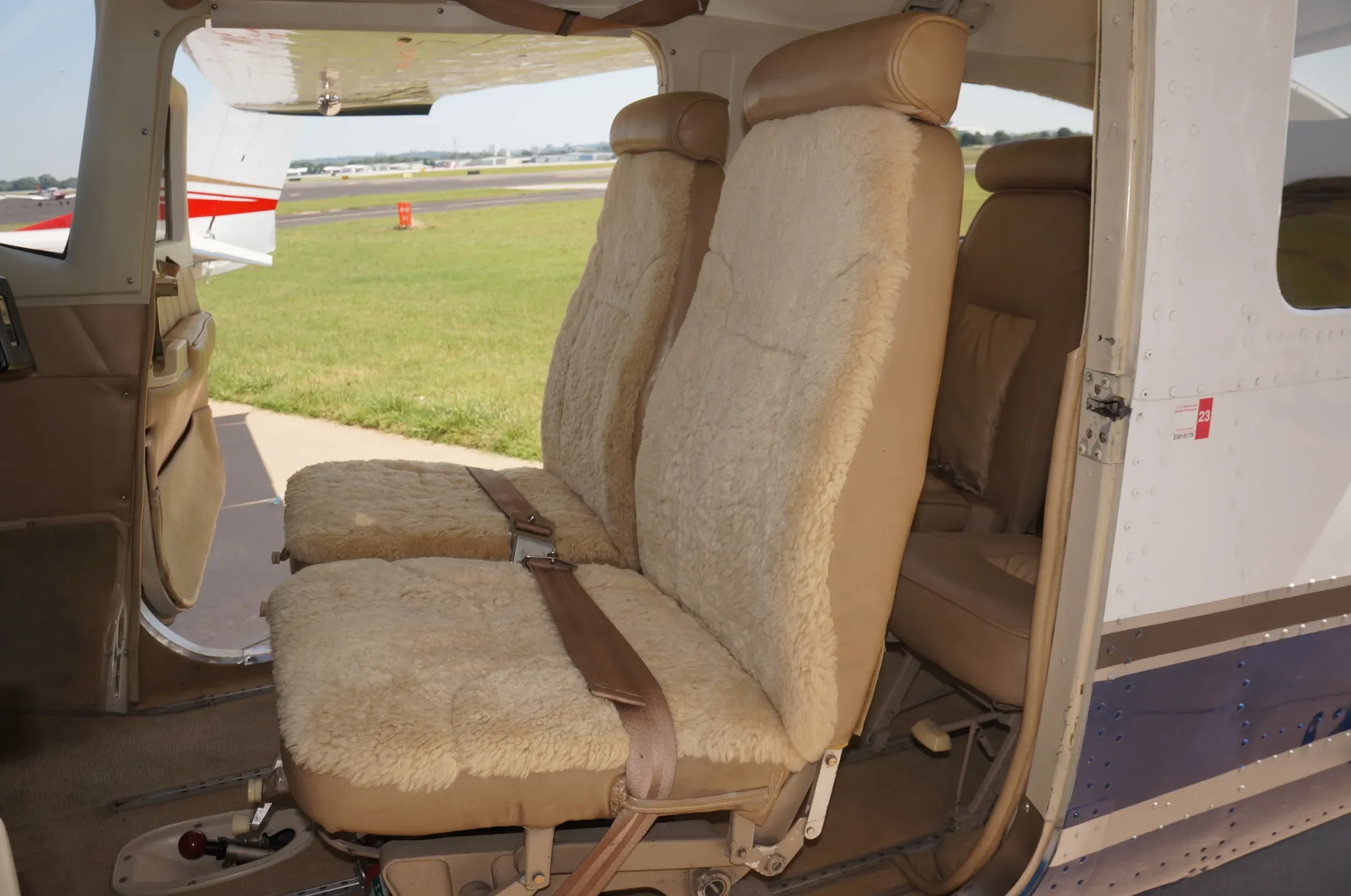 Cabin interior of a 1974 Cessna.
