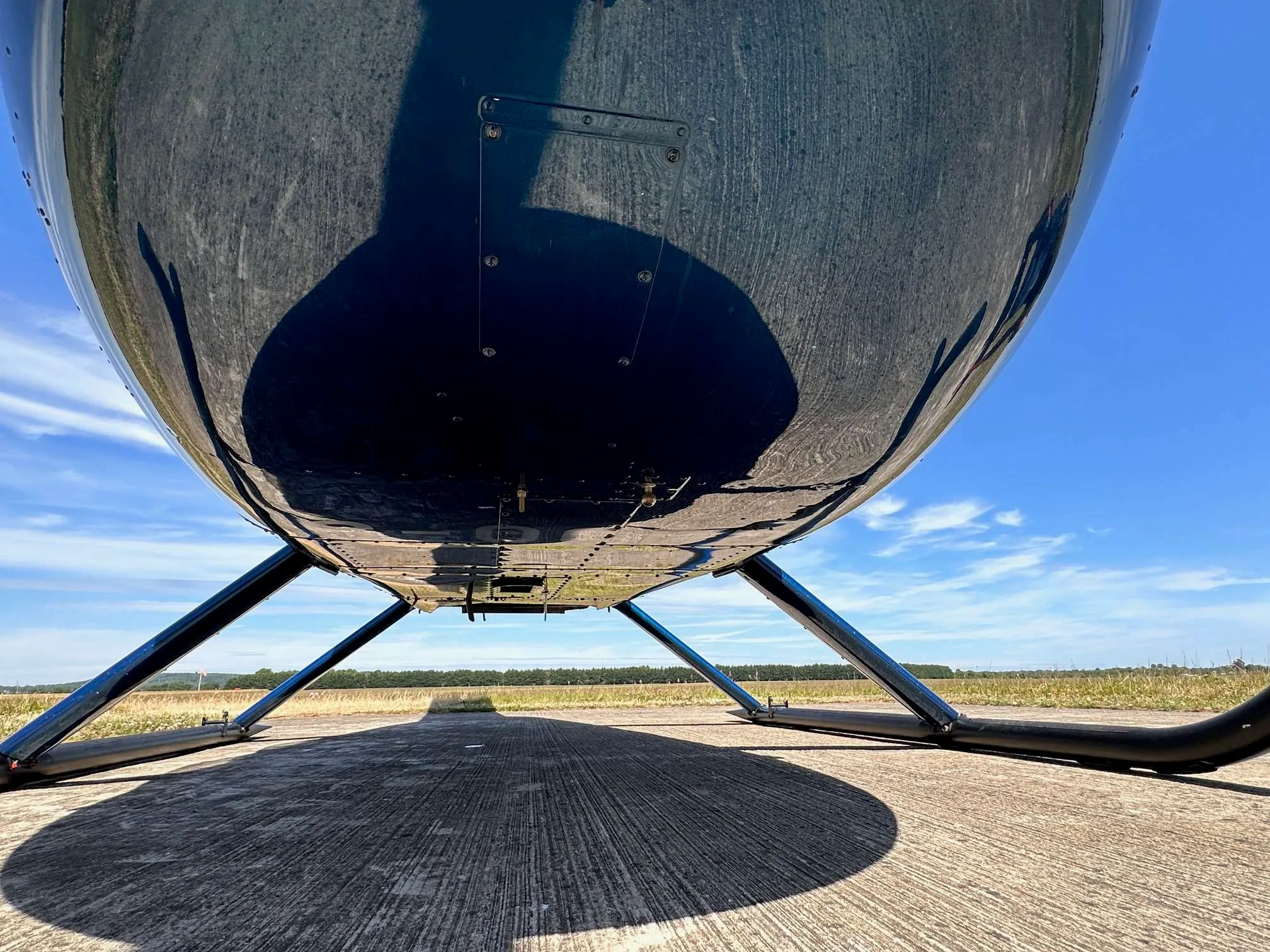 Engine detail of a 2015 Robinson R44 Raven II.