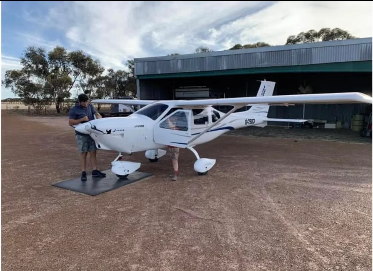 Cockpit and instrument panel of a 2011 JABIRU J200.