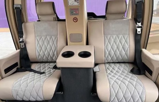 Cabin interior of a 2015 BELL 407GXP.