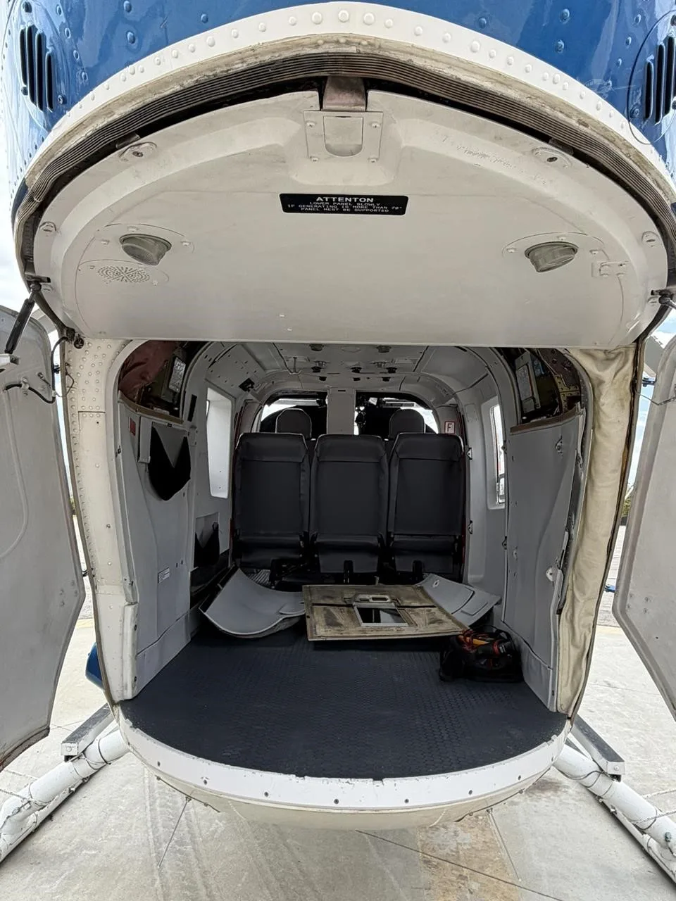 Cabin interior of a 1991 EUROCOPTER BK117 B-2.