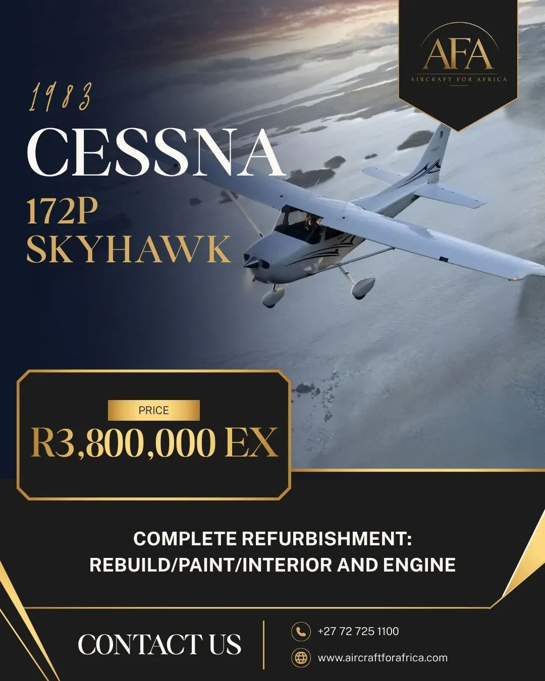 Marketing image of a 1983 Cessna 172P Skyhawk.