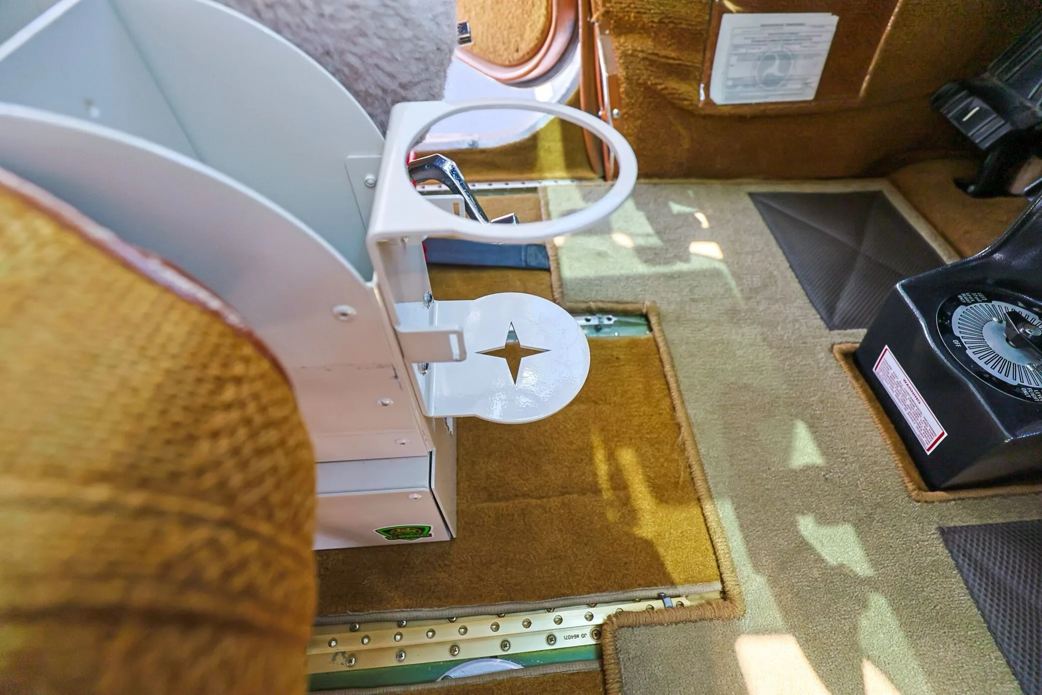 Cabin interior of a 1978 Cessna 182Q Skylane.