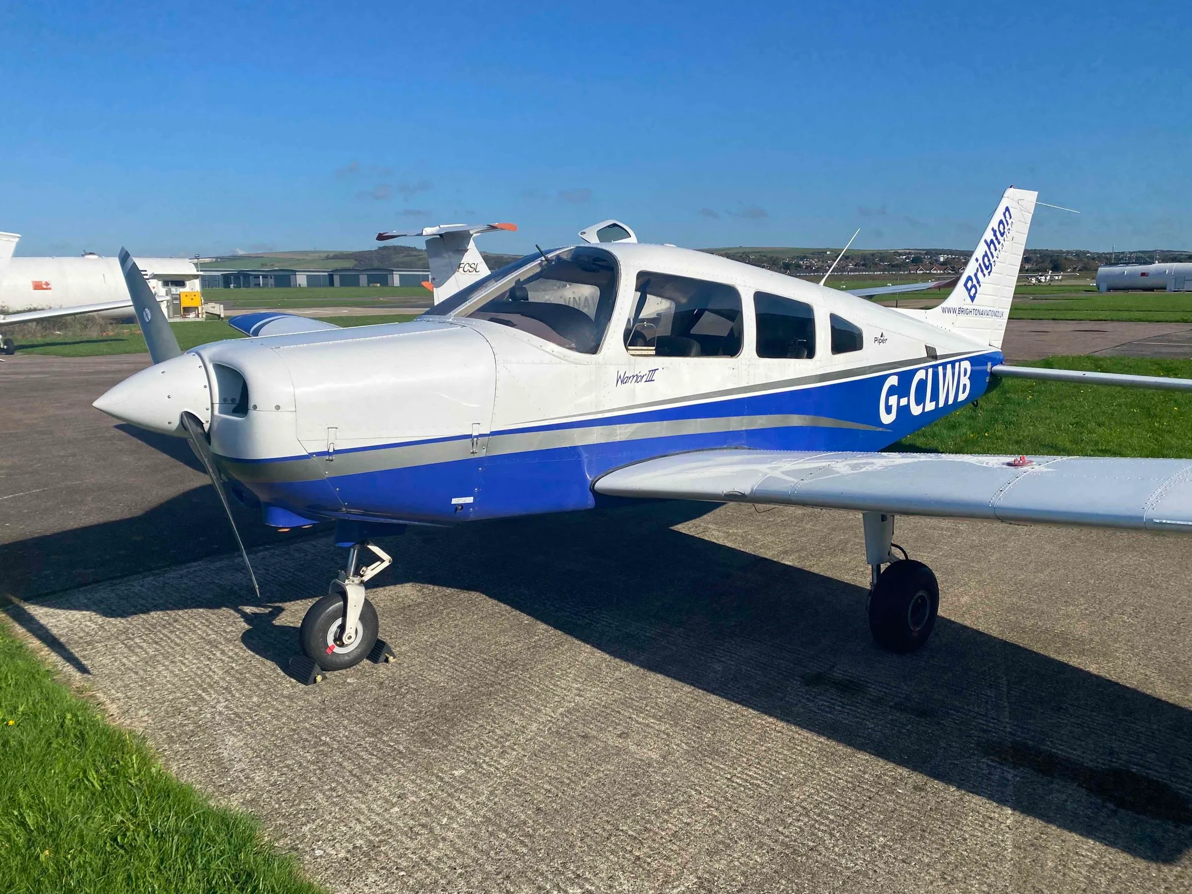 Exterior view of a 2010 Piper PA-28-161 Warrior III.