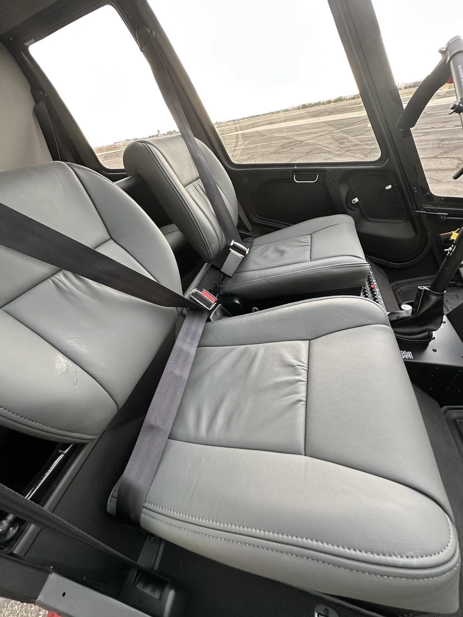 Cabin interior of a 2026 ROBINSON R44 RAVEN II.