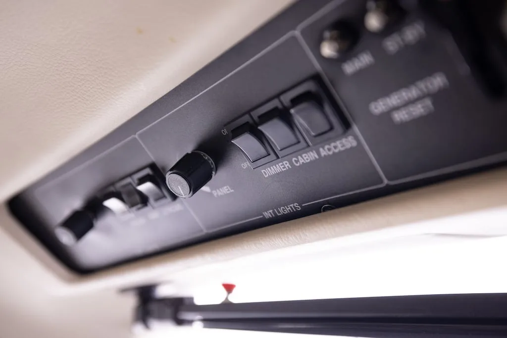 Cabin interior of a 2019 Daher TBM 910.