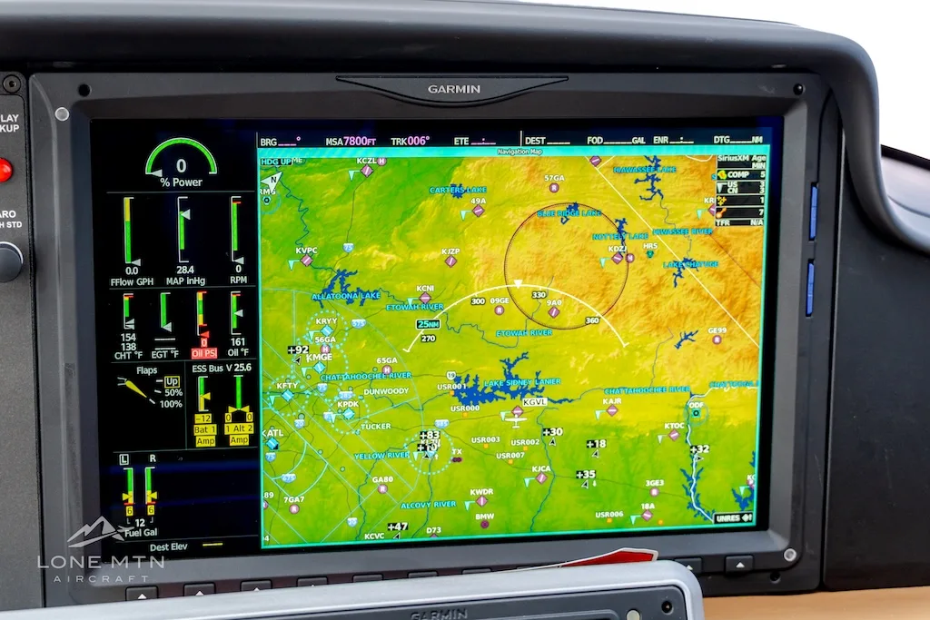 Avionics suite of a 2026 Cirrus SR20 G7+ Premium.