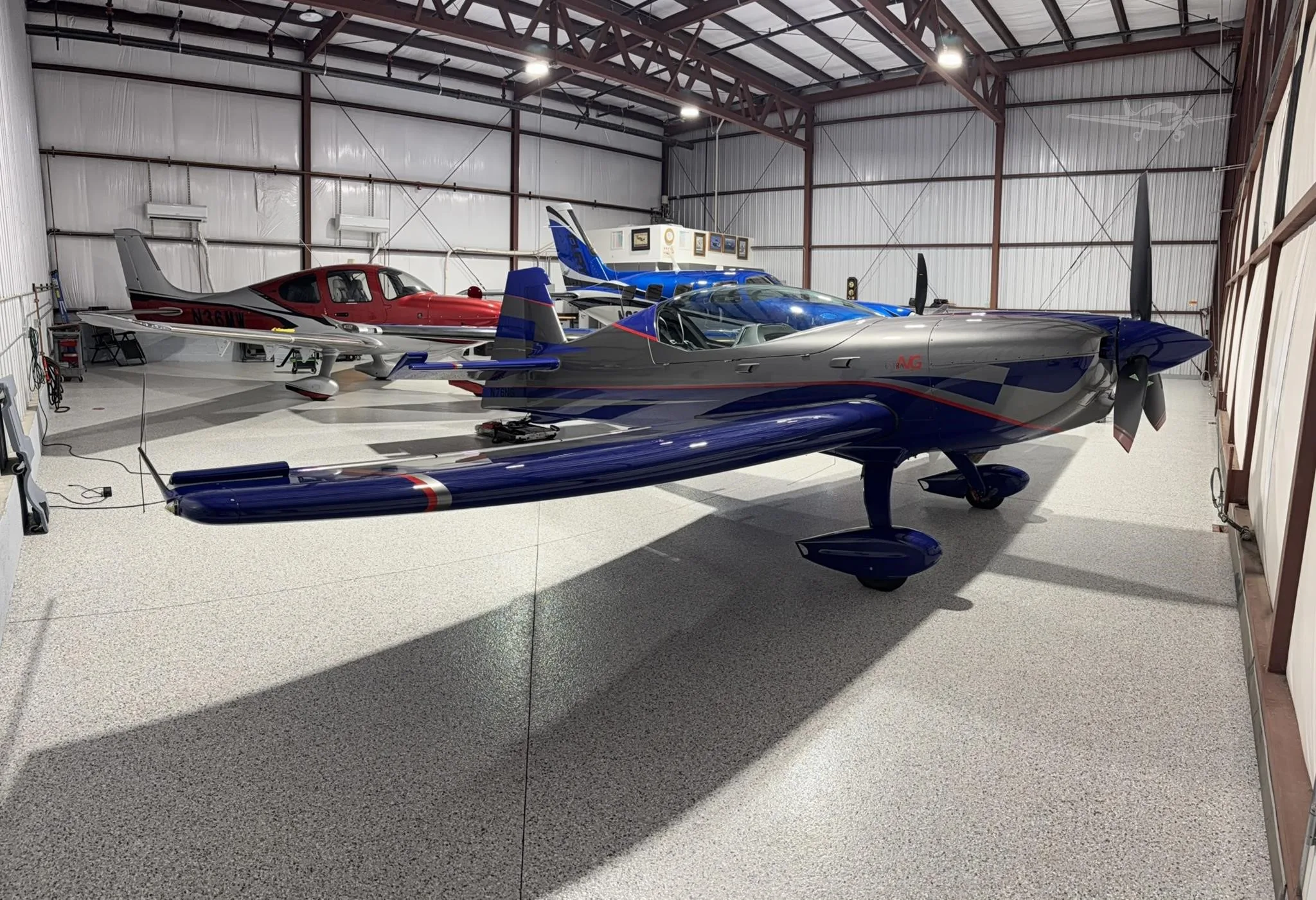 Exterior view of a 2024 EXTRA AIRCRAFT EA NG, N76NG.
