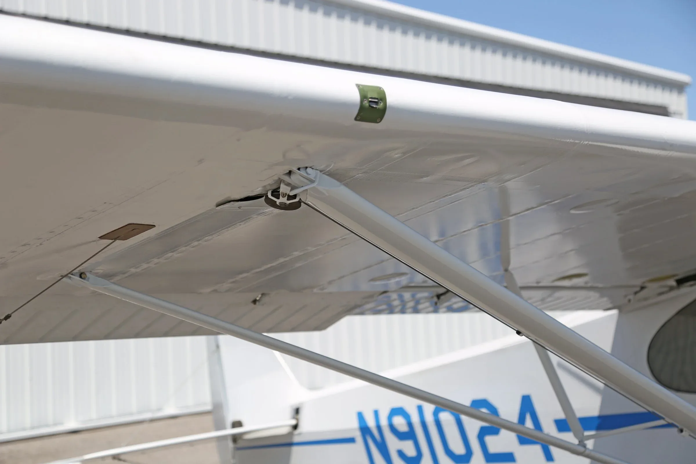 Exterior view of a 1981 Piper Super Cub.