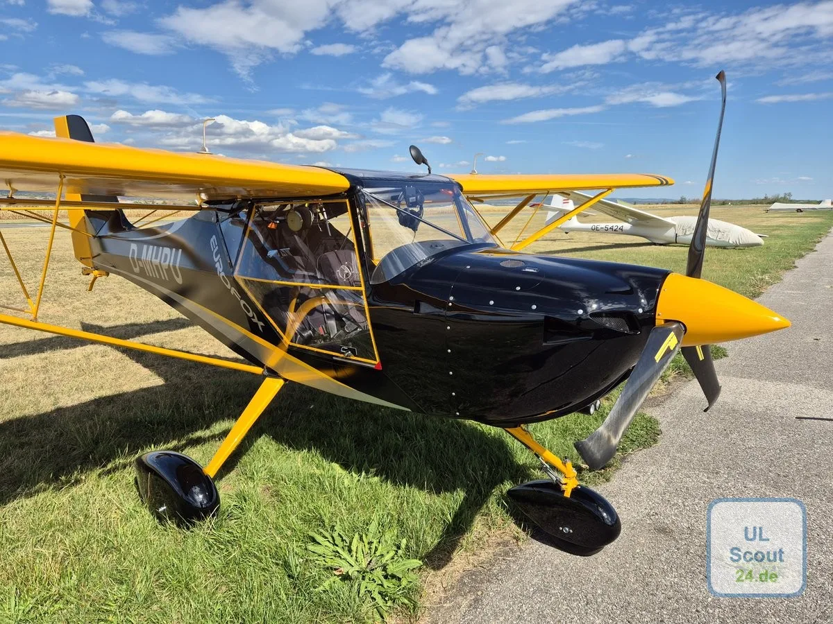 Exterior view of a 2026 Aeropro Eurofox 560NG, D-MHPU.