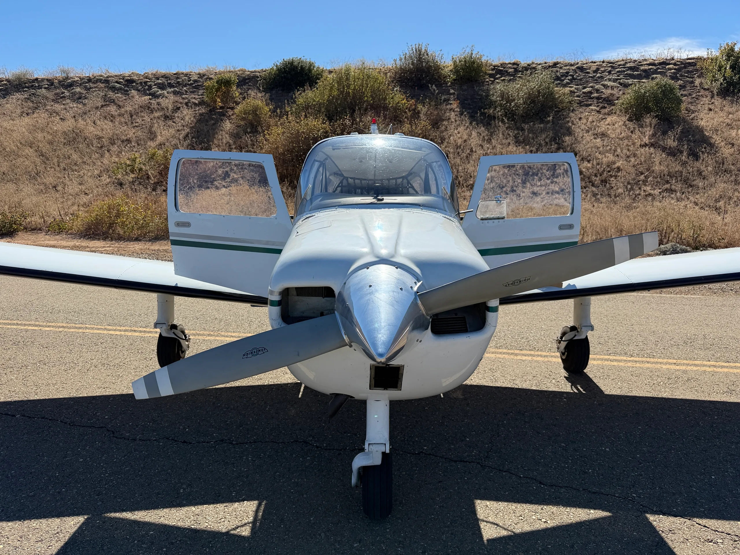 Cabin interior of a 1974 Beechcraft Sundowner C23 $69,000 - (Here at Placerville).