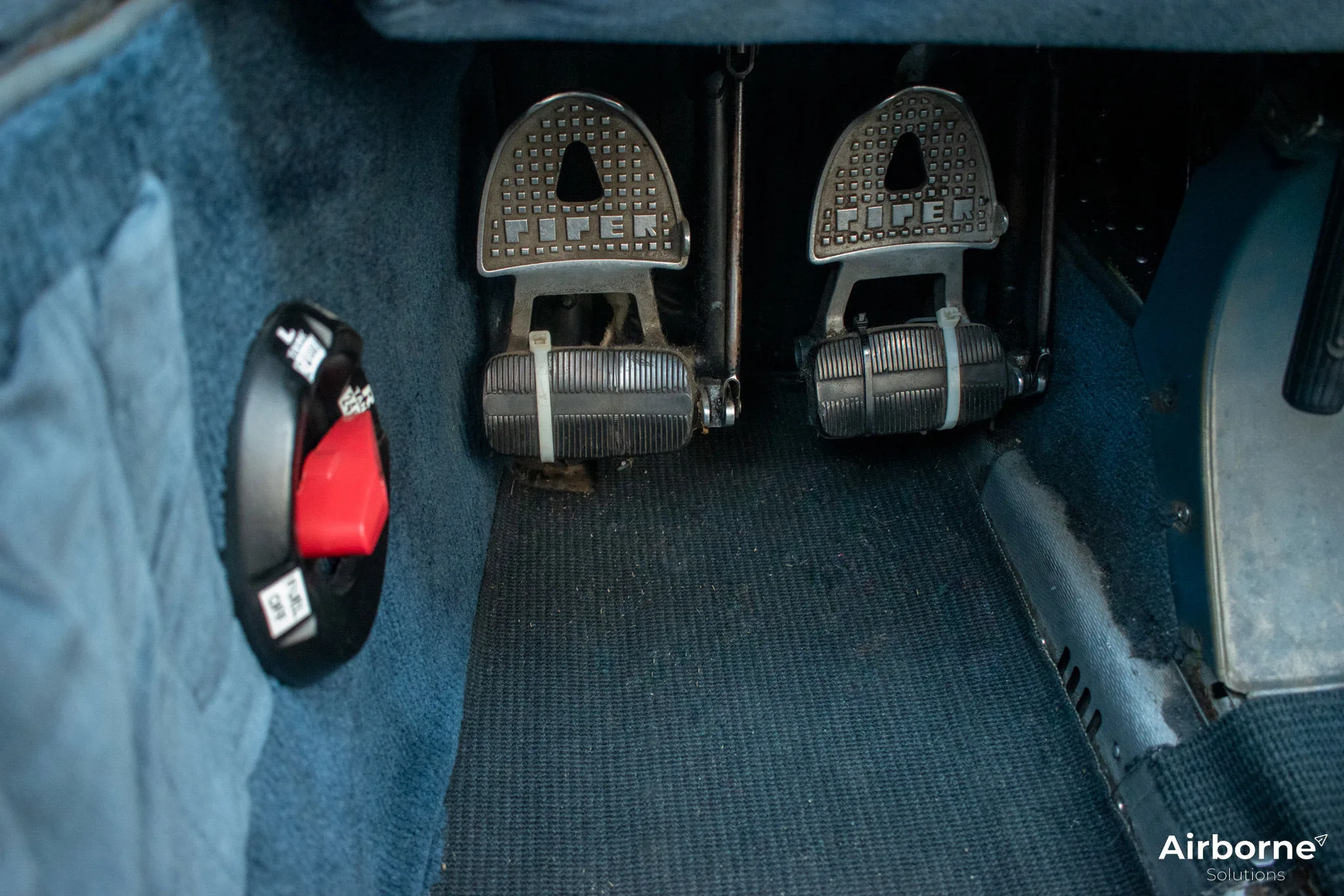 Cabin interior of a 1978 Piper PA-28-161 Cherokee Warrior II.