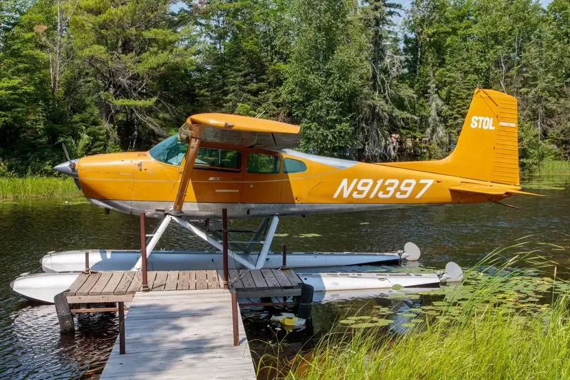Exterior view of a 1977 Cessna T210 Centurion.