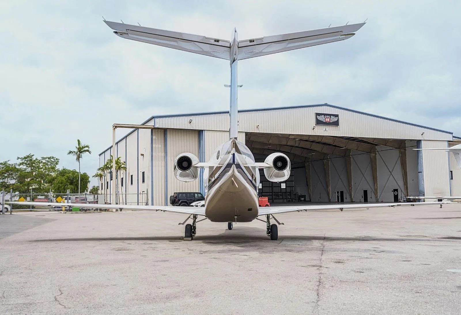 Exterior view of a Beechcraft Premier IA.
