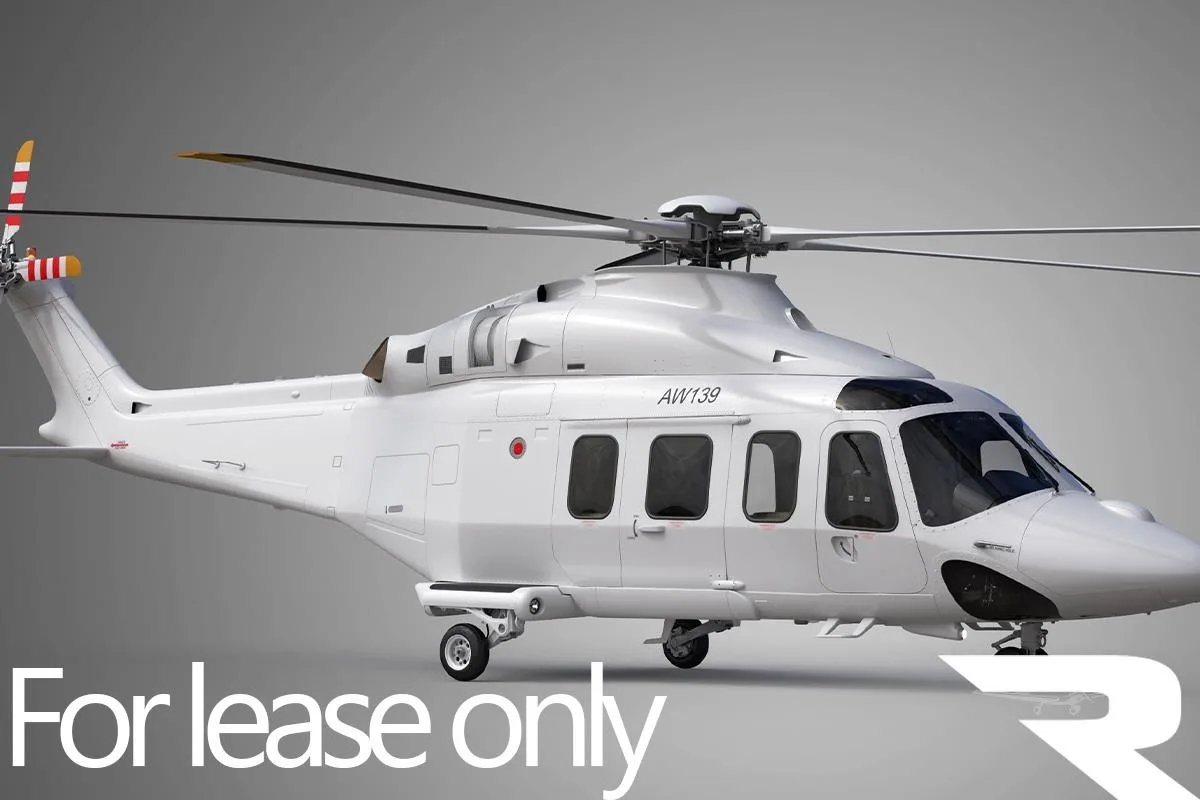 Marketing image of a 2026 LEONARDO AW139.