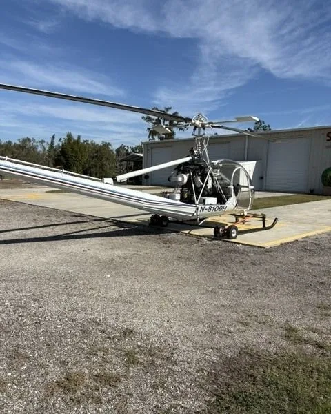 Exterior view of a 1949 Hiller, UH-12A.