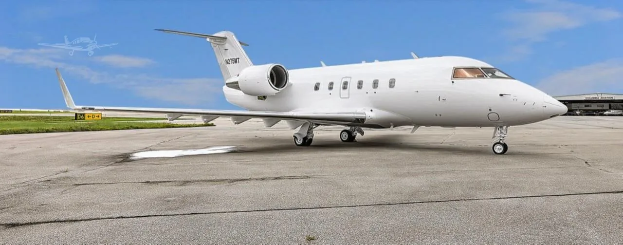 Exterior view of a 1983 BOMBARDIER CHALLENGER 601-1A, N275MT.
